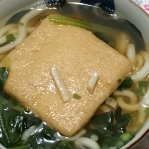 めんつゆでつくる●きつねうどん